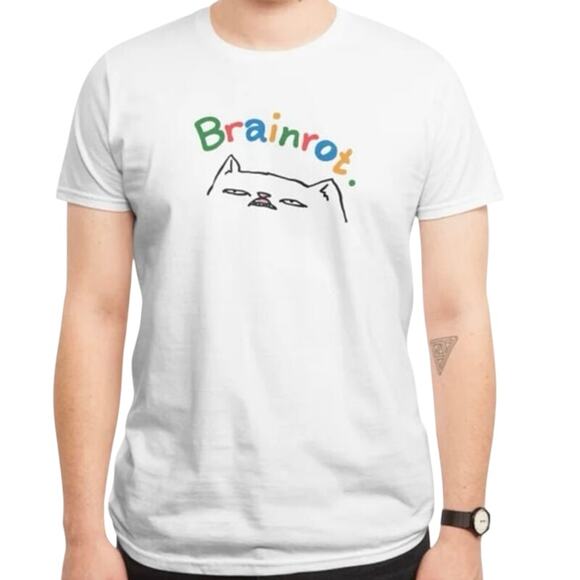 THREADLESS Brainrot Cat Tee Size XL New with Tag MSRP $25 - Picture 1 of 6